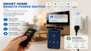 smart home remote power switch integrated with connected devices for convenient control