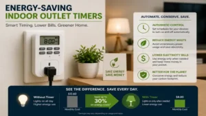 energy-saving indoor outlet timers reducing electricity use in modern homes