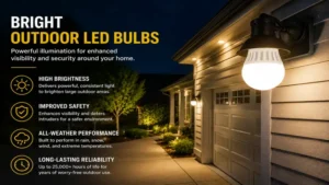 bright outdoor led bulbs improving visibility and security around the home
