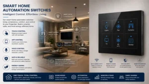 home automation switches supporting voice control and smart automation features