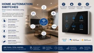 home automation switches designed for energy saving and efficient smart home management