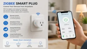 Smartphone app providing remote control and scheduling for a zigbee smart plug