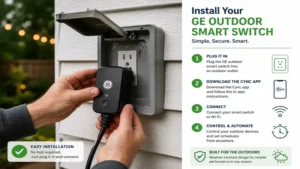 Installing a ge outdoor smart switch on an exterior outlet for reliable outdoor power control