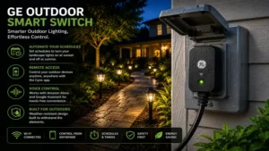 ge outdoor smart switch automating landscape lighting with schedules and remote access