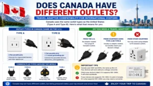does canada have different outlets? Travel adapter compatibility for international visitors.