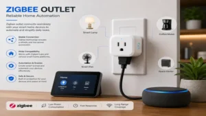zigbee outlet supporting reliable home automation with connected smart devices