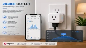 zigbee outlet used to monitor and manage household energy consumption