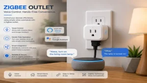 zigbee outlet integrated with a smart home system for convenient voice control