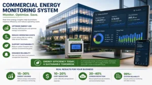 commercial energy monitoring system helping businesses improve energy efficiency, reduce operating costs, and support sustainability goals.
