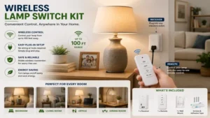 wireless lamp switch kit for convenient everyday household lighting control